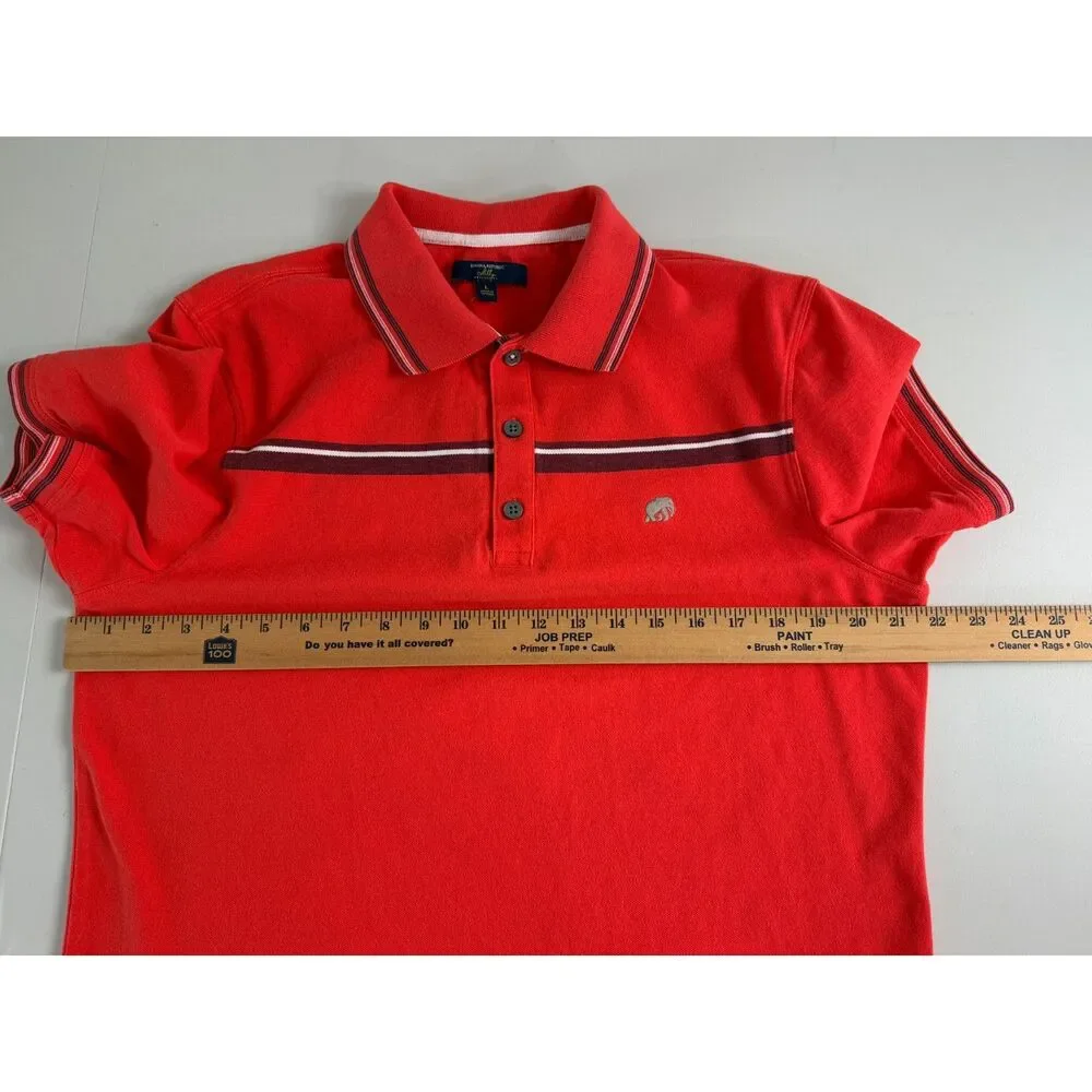 Banana Republic Milly Collection Men's Short Sleeve Polo Shirt Reddish Size L